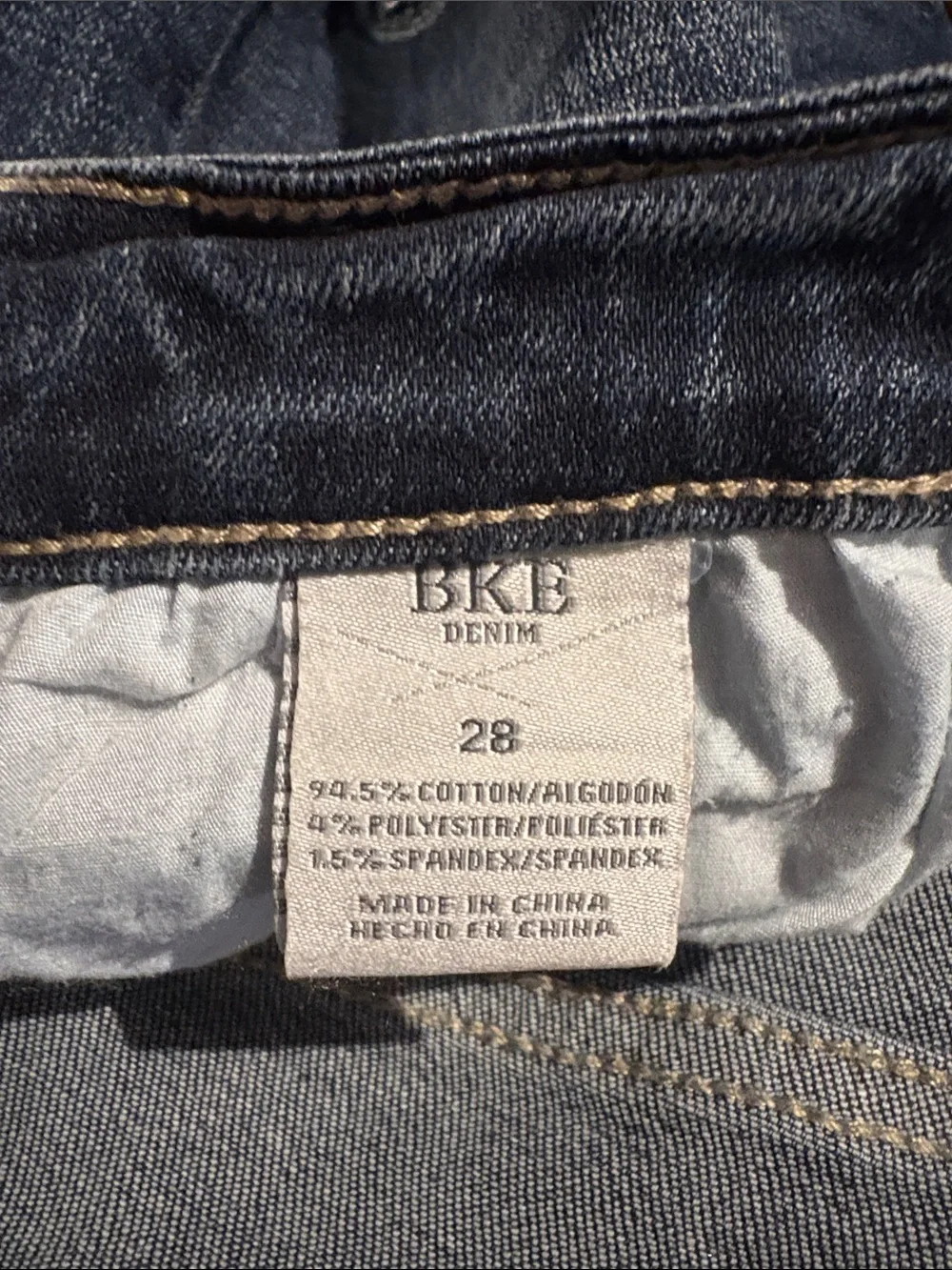 BKE Denim Jean Shorts Size 28